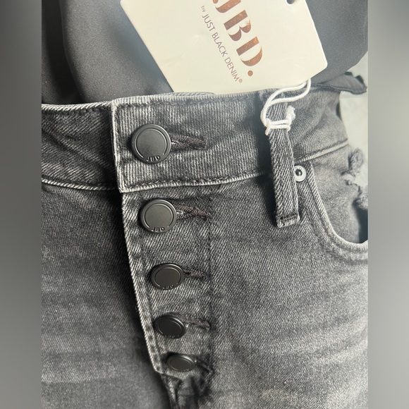 JBD  DOWNTOWN CROP BUTTON EXPOSED JEANS SIZE 27 - Picture 10 of 15